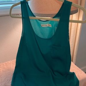 Sleeveless Blouse, Green, Medium